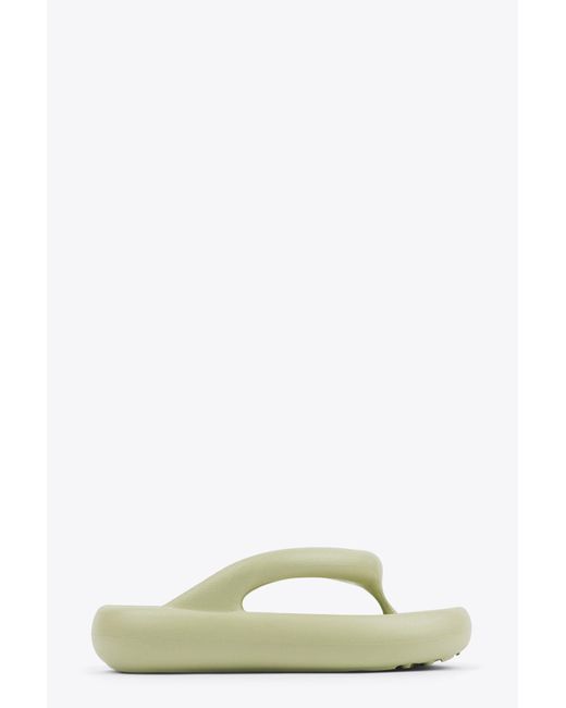 Axel Arigato Delta Sandal Sage Green Rubber Flip Flops With Platform Sole- Delta Sandal | Lyst