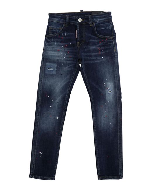 DSquared² Blue Jeans Cotton Trousers for men