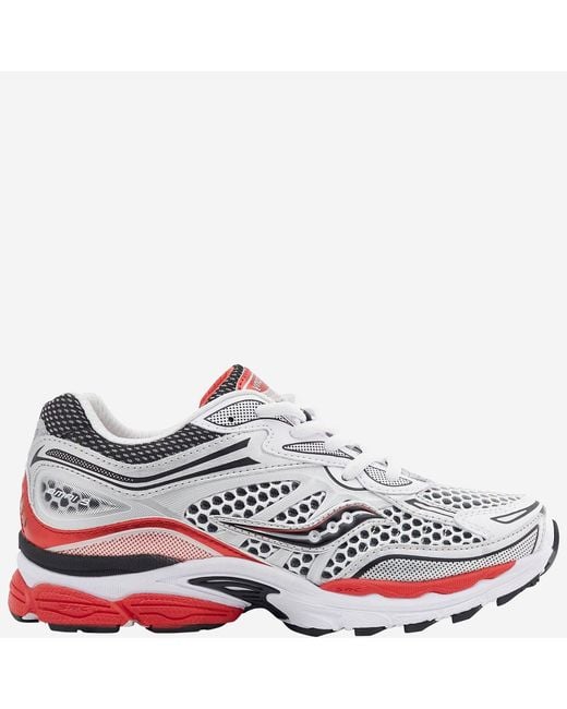 Saucony White Sneakers Progrid Omni 9 Fabric Trainers