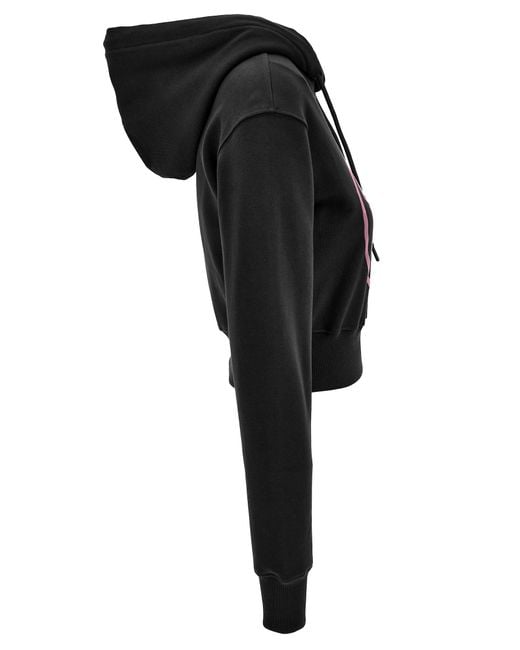 Versace Black Jeans Couture Sweater With Hoodie