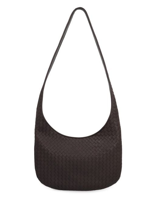 Bottega Veneta Black Leather Crossbody Bag Lamb Messenger for men