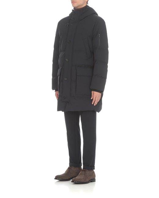 Fay Blue Quilted Down Jacket for men