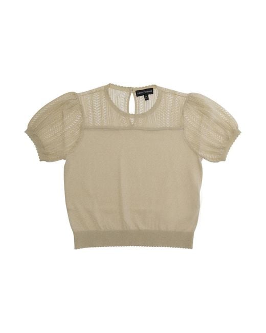 Emporio Armani Natural Girls T-Shirt Viscose T-Shirts