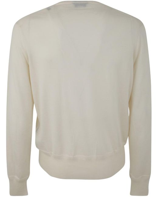 Tom Ford White V Neck Sweater Clothing for men