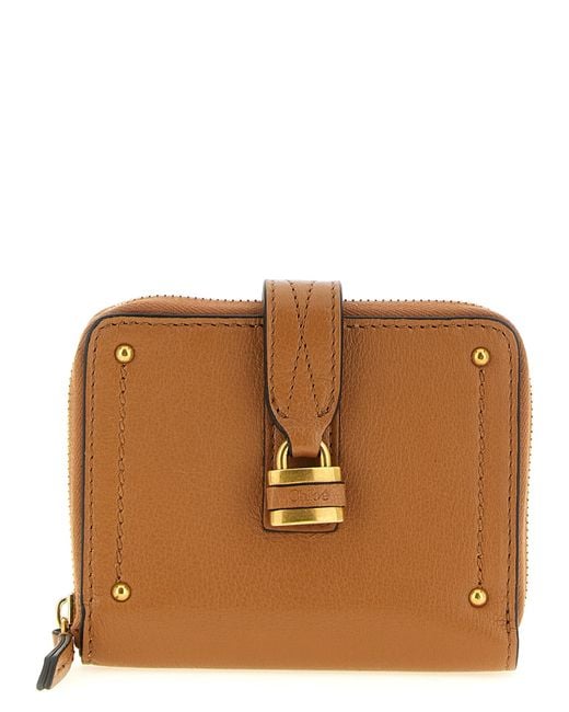 Chloé Brown Buffalo Leather Cardholder Accessory
