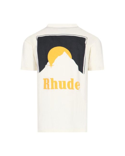Rhude White Moonlight T-Shirt for men