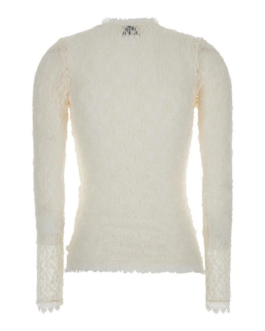 Isabel Marant White Top Brany-Gb Tech Fabric Tops