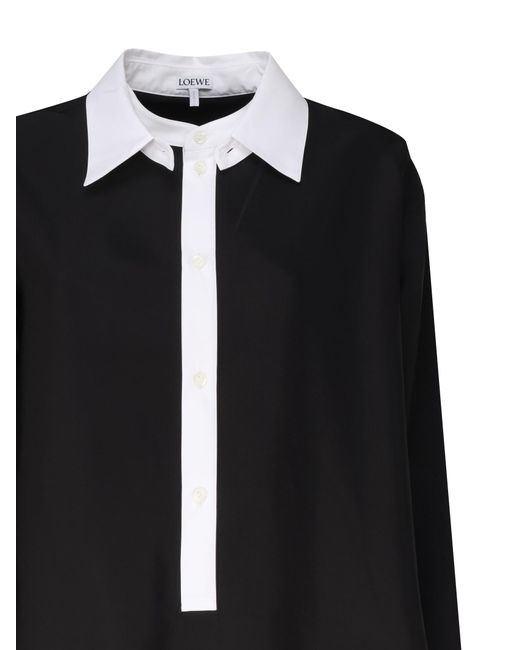 Loewe Black Shirt Dress Crafted