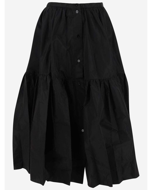 Patou Black Polyfaille Skirt
