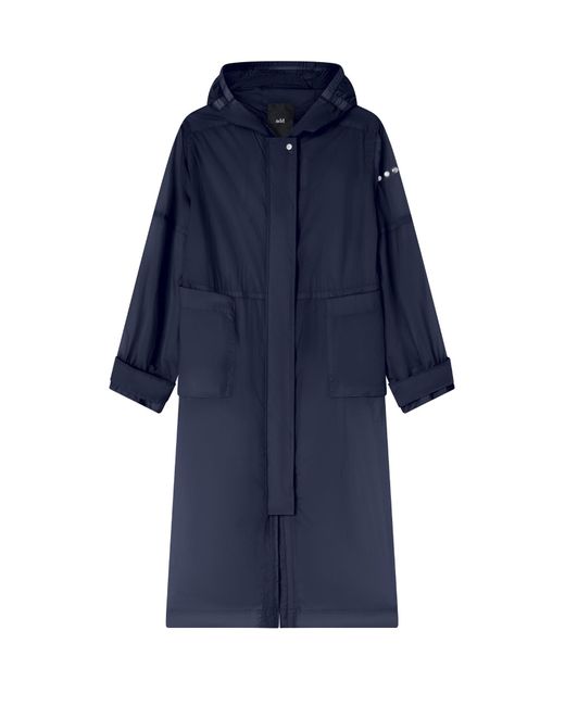 Add Blue Long Parka With Hood
