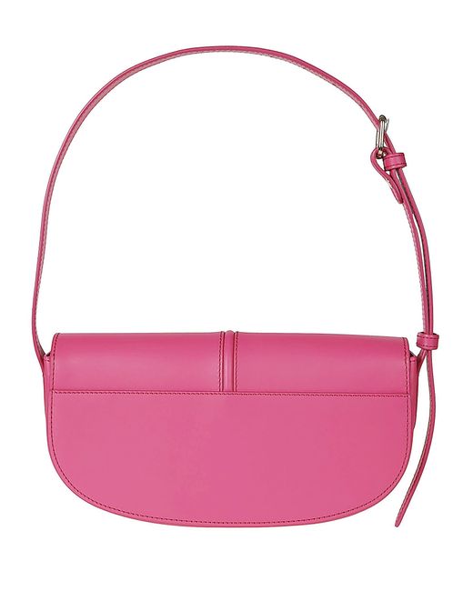 A.P.C. Pink Half-moon Betty Shoulder Bag