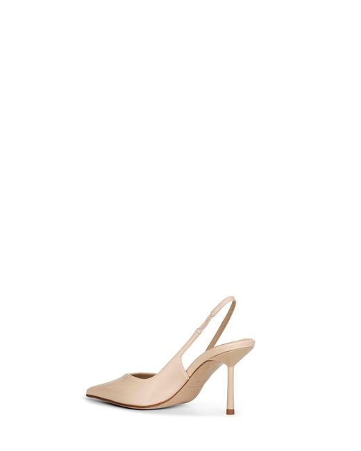 Le Silla White Giza Vinyl Vivienne 80 Mm Slingback Pumps