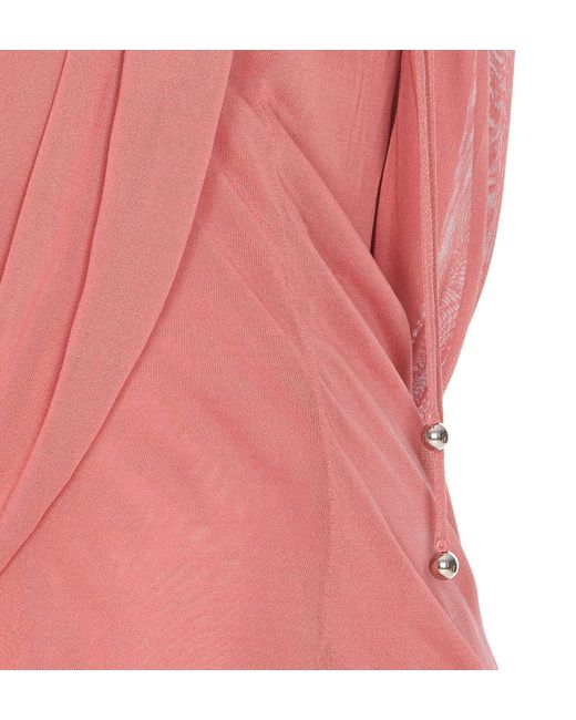 Lanvin Pink Draped Top