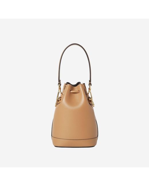 Fendi Natural Mon Tresor Leather Bag Calf Shoulder