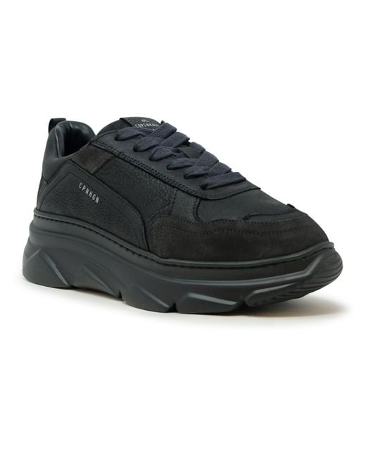 COPENHAGEN Black Leather Sneakers