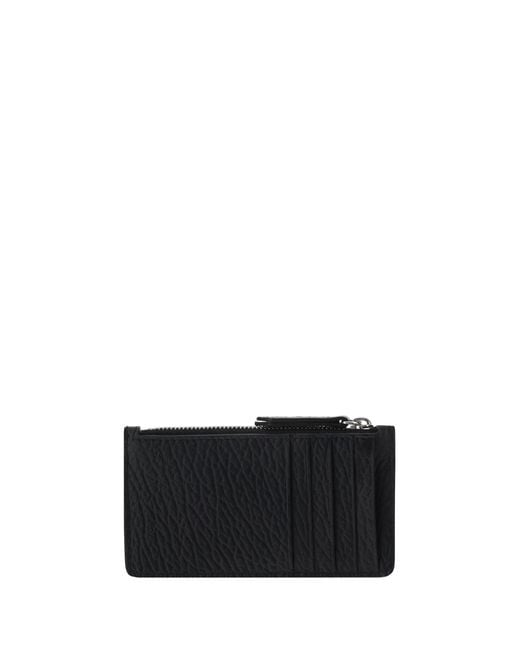Maison Margiela White Card Holder Calf Leather Bos Taurus Wallet