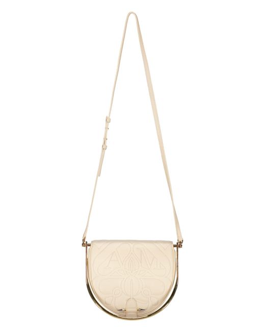 Alexander McQueen White Leather Handbag