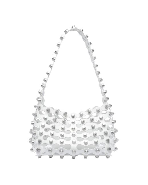 Alexander Wang White Medium Rex Shoulder Bag