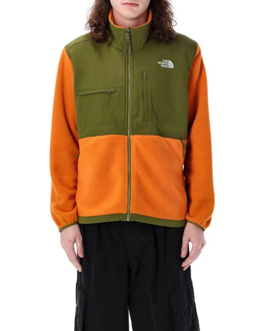 The North Face Orange Ripstop Denali Jacket for men