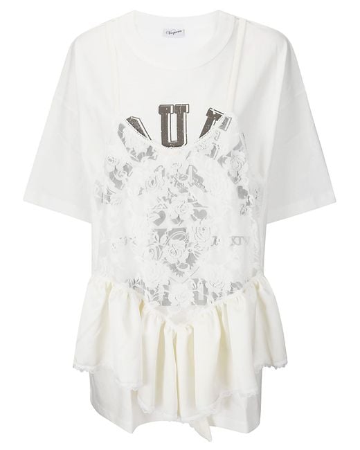 VAQUERA White Teddy T Shirt Knit