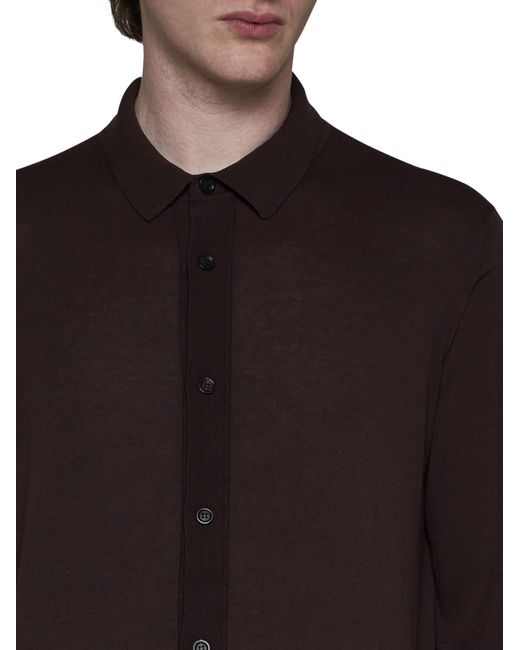 Roberto Collina Black Shirt for men