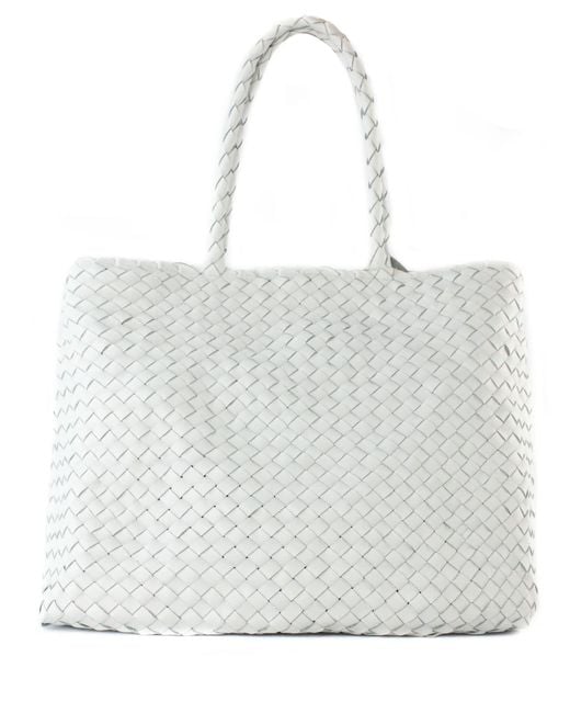 Dragon Diffusion White Vintage Mesh Tote Bag