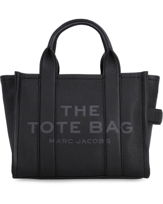 Marc Jacobs Black Small Leather Tote Bag Cowhide