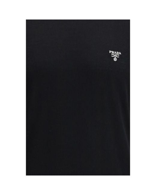 Prada Black Wool T-Shirt for men