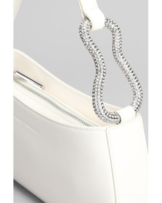 Chiara Ferragni Natural Shoulder Bag In White Faux Leather