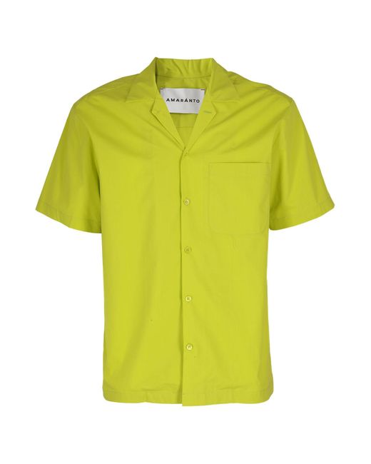 Amaranto Yellow Shirt Cotone Camicia for men