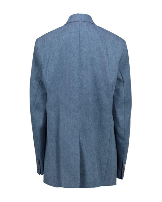Vetements Blue Tailored Denim Jacket