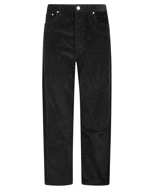 Studio Nicholson Black Wide Leg Forward Seam Pant