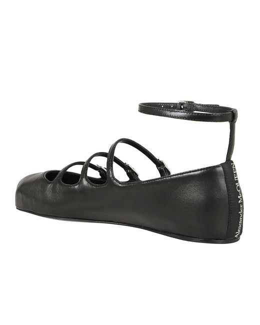 Alexander McQueen Black Shoe Leath.s.leath.