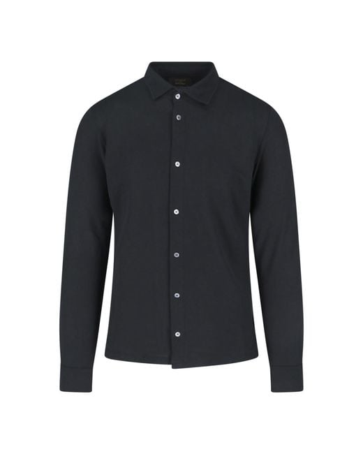 Zanone Blue Shirts Cotton for men