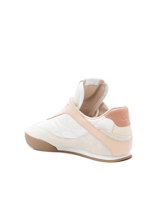 Chloé White Kick Low-Top Sneakers