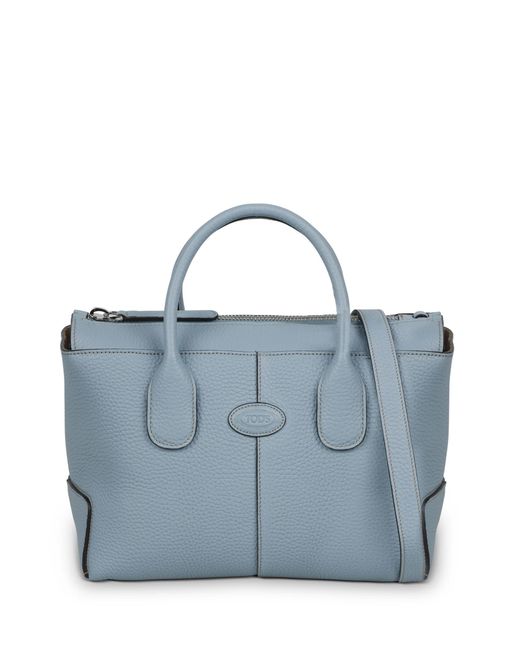 Tod's Blue Tods Logo Tote Bag