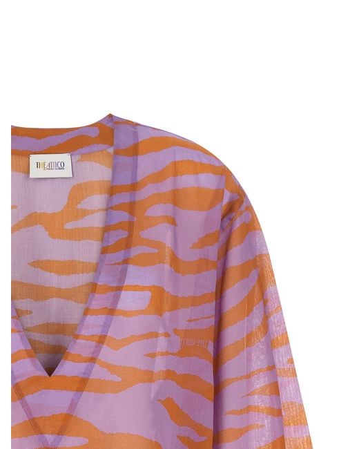 The Attico Red Cotton Blouse