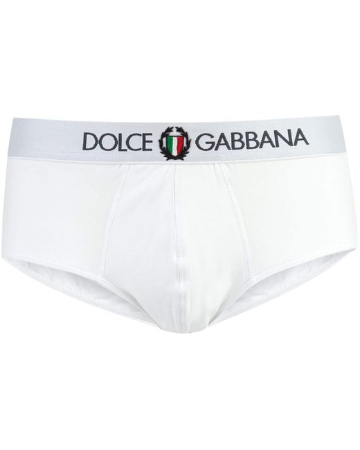Dolce & Gabbana White Brando Cotton Briefs for men