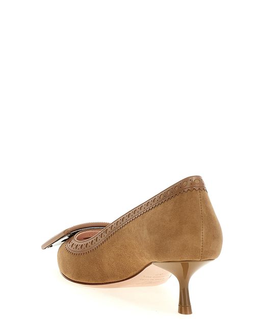 Roger Vivier Brown 'Viv' Pumps