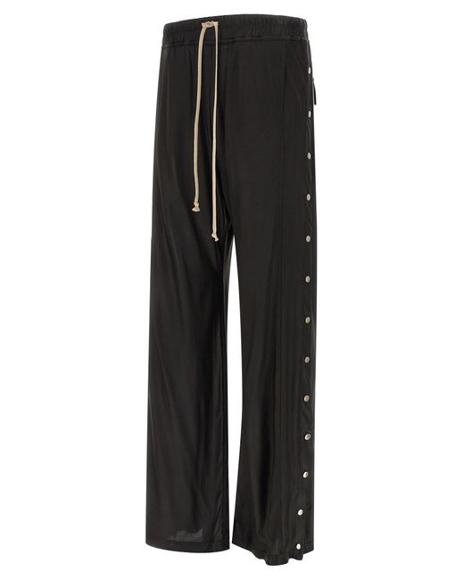 Rick Owens Black 'Wide Pusher' Pants for men