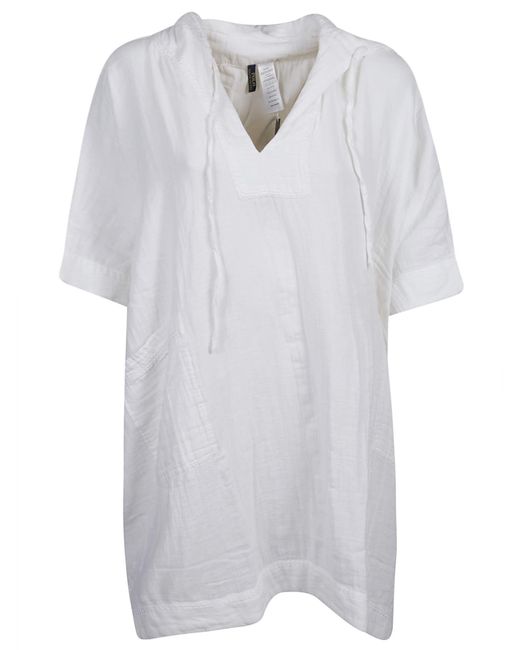 Polo Ralph Lauren White V-Neck Oversized Dress