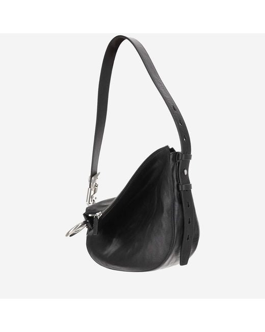 Burberry Black Small Knight Bag Calfskin Shoulder
