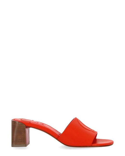 Christian Louboutin Red So Cl Mule Sandals