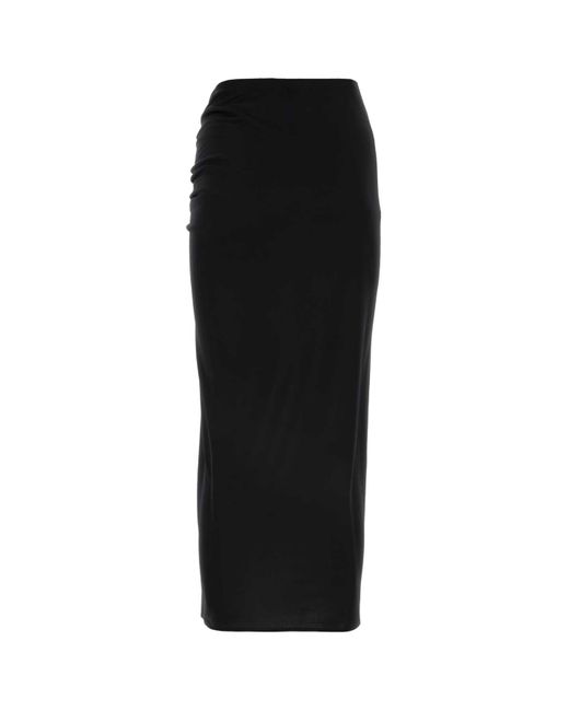 ANDAMANE Black Stretch Jersey Paige Skirt