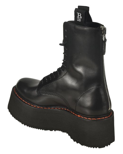 R13 Black X-Stack Boots