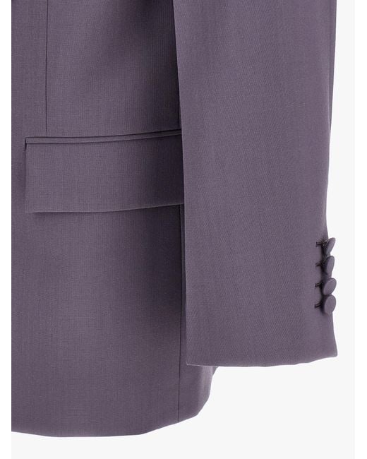 Gucci Purple Wool Blazer Clothing for men