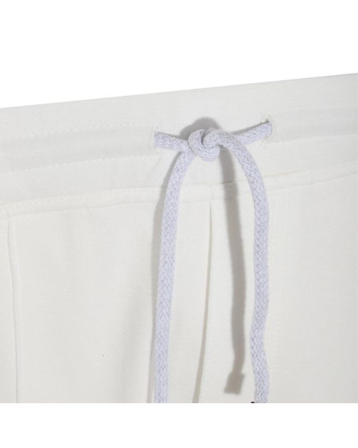 Brunello Cucinelli White Straight-leg Drawstring Track Pants for men