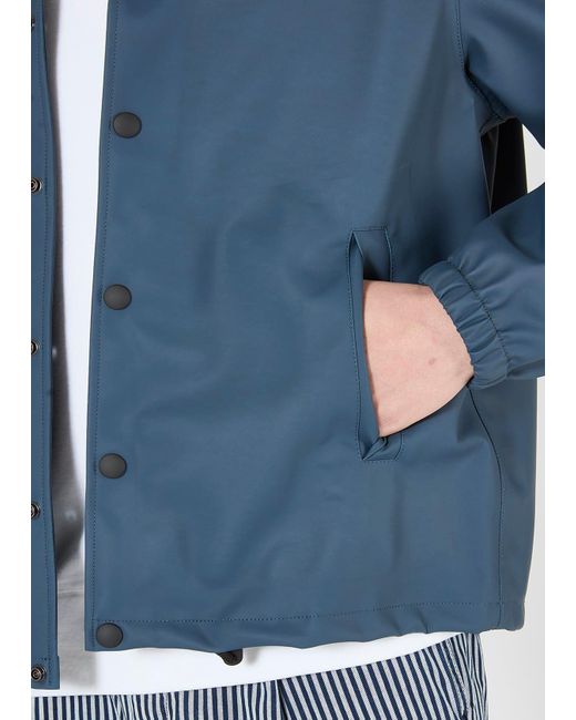 Doppiaa Blue Aamarone Raincoat Jacket for men