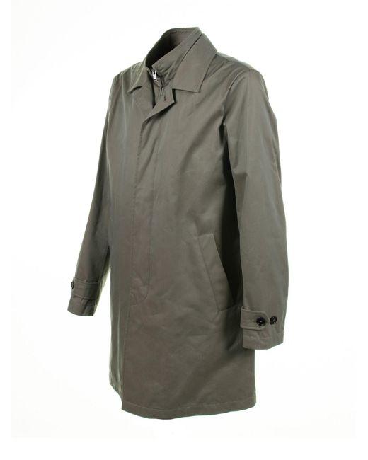 Fay Gray Long Jacket With Zip And Collar for men