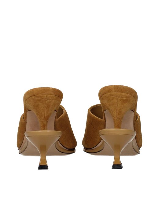 Jacquemus Brown Leather Stiletto Heel Sandals